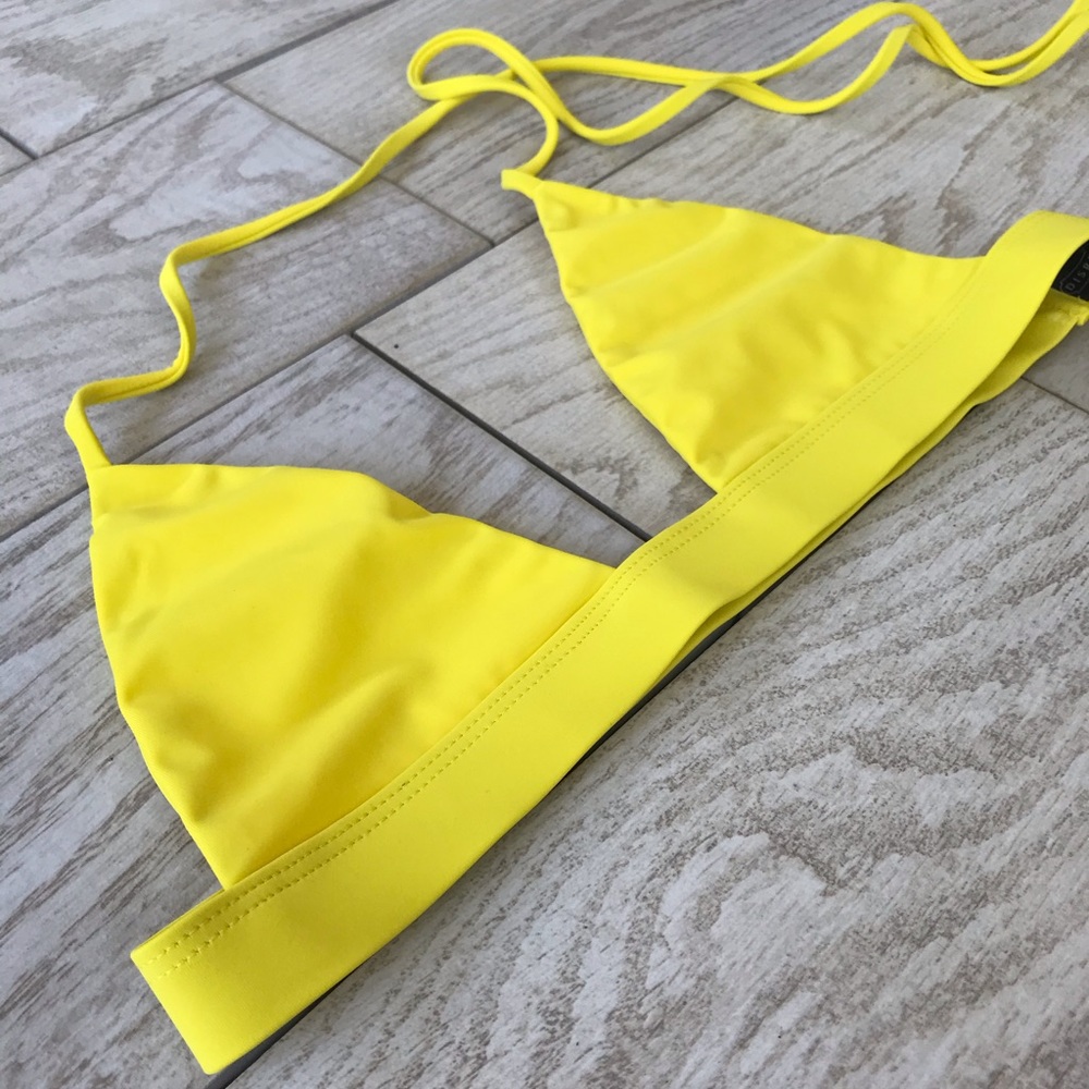 Neon Yellow Swim Top